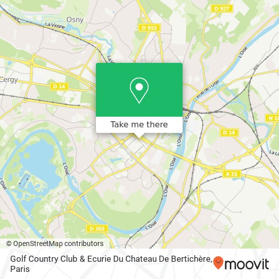 Mapa Golf Country Club & Ecurie Du Chateau De  Bertichère
