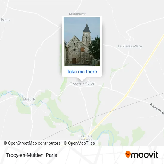 Mapa Trocy-en-Multien