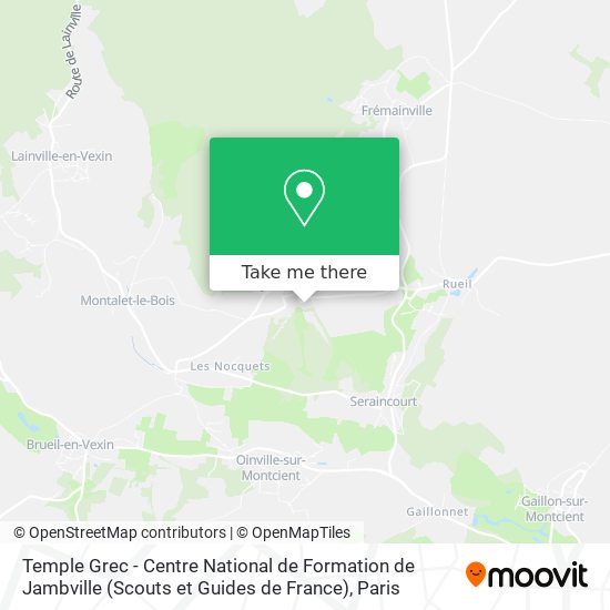 Mapa Temple Grec - Centre National de Formation de Jambville (Scouts et Guides de France)