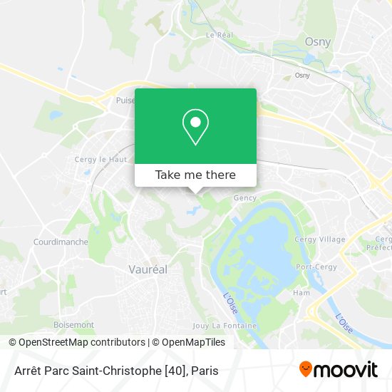 Arrêt Parc Saint-Christophe [40] map