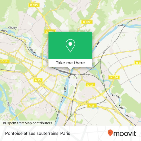 Mapa Pontoise et ses souterrains