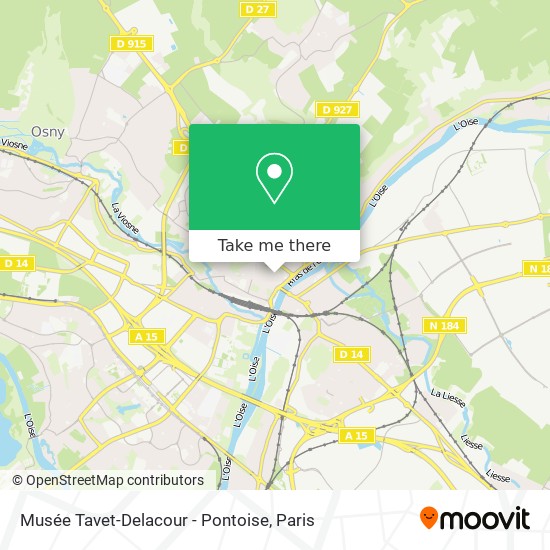 Mapa Musée Tavet-Delacour - Pontoise