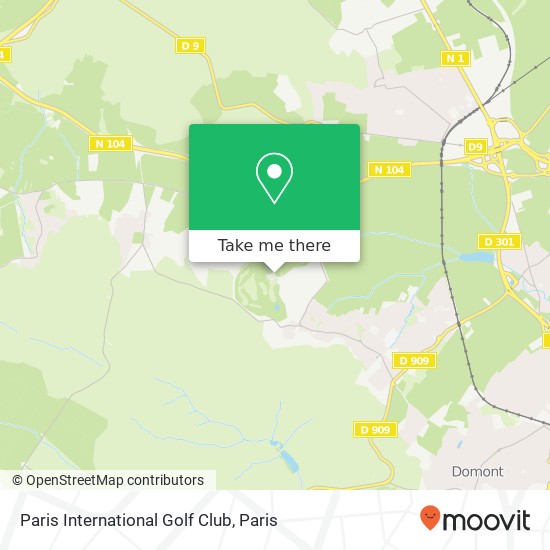 Mapa Paris International Golf Club