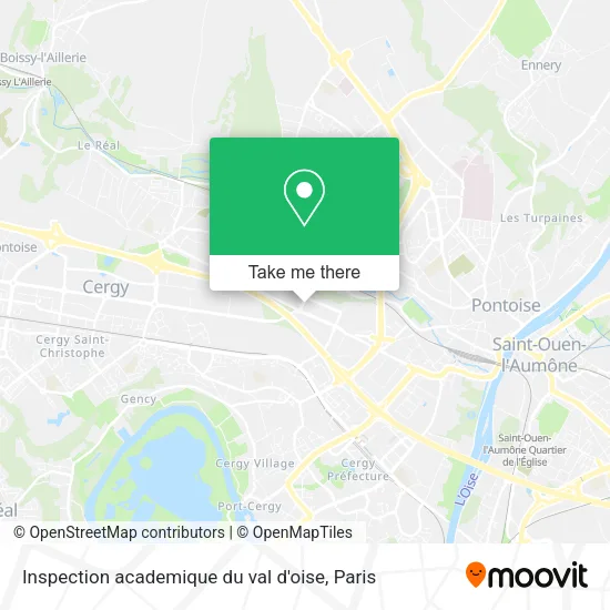 Inspection academique du val d'oise map