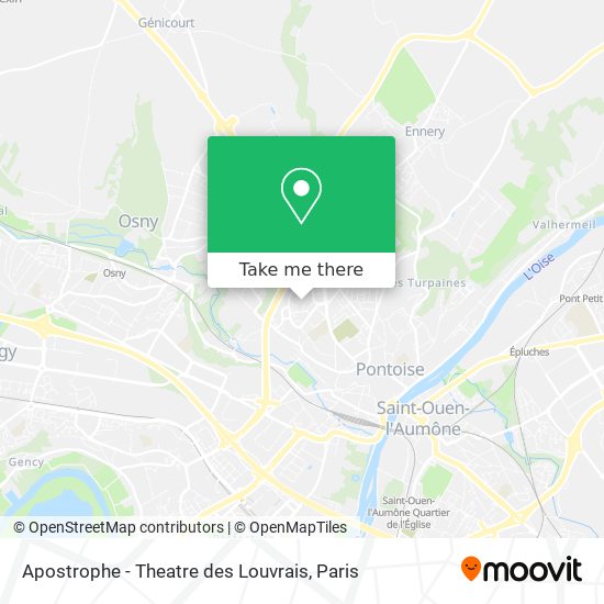 Mapa Apostrophe - Theatre des Louvrais