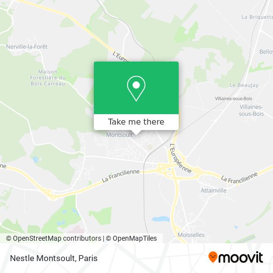 Mapa Nestle Montsoult