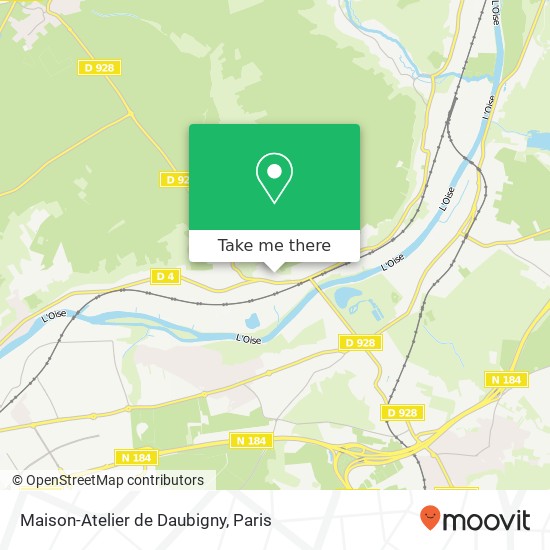 Maison-Atelier de Daubigny map