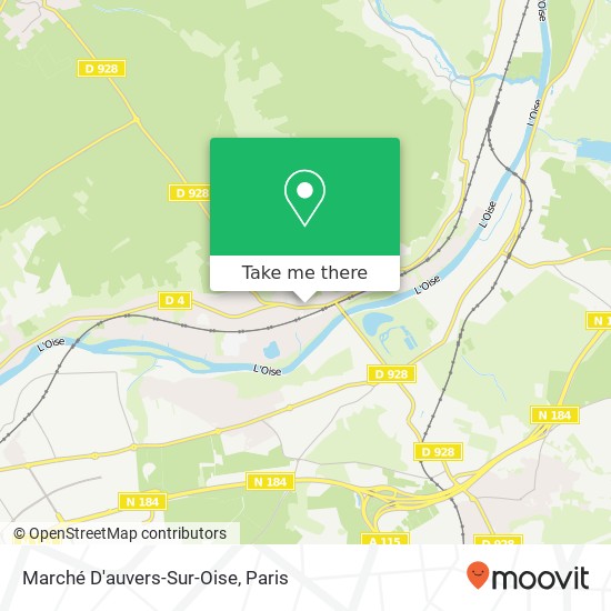 Marché D'auvers-Sur-Oise map