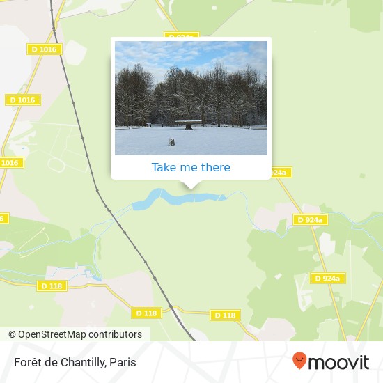Mapa Forêt de Chantilly