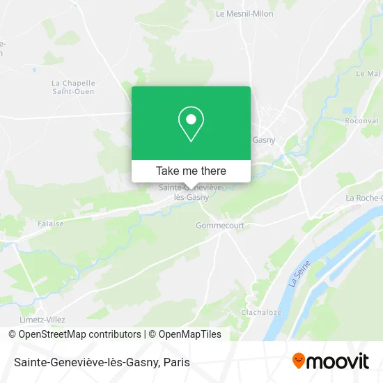 Mapa Sainte-Geneviève-lès-Gasny