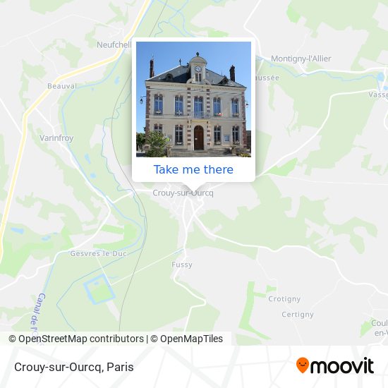 Crouy-sur-Ourcq map
