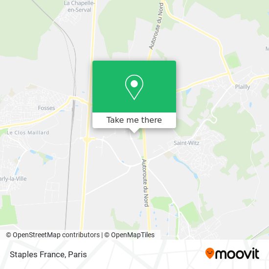 Staples France map