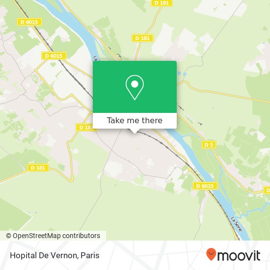 Hopital De Vernon map