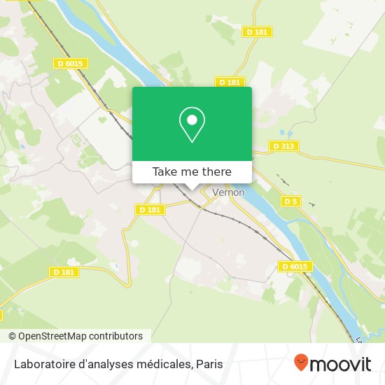 Laboratoire d'analyses médicales map