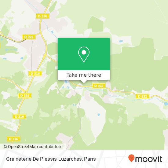 Mapa Graineterie De Plessis-Luzarches