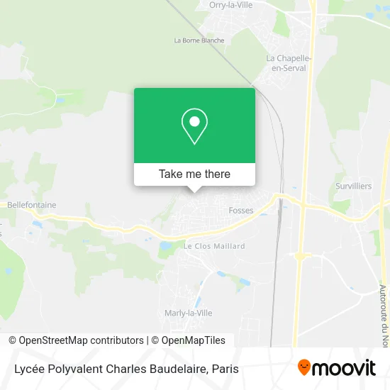 Lycée Polyvalent Charles Baudelaire map