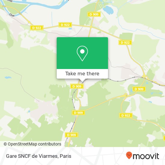 Mapa Gare SNCF de Viarmes