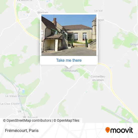 Frémécourt map