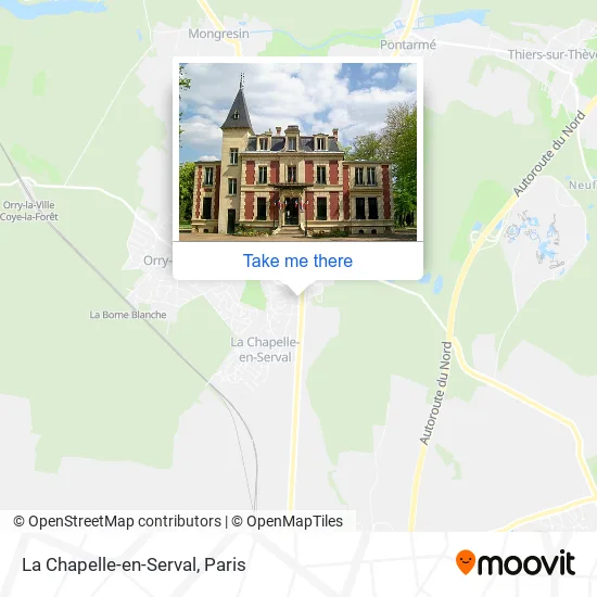 La Chapelle-en-Serval map