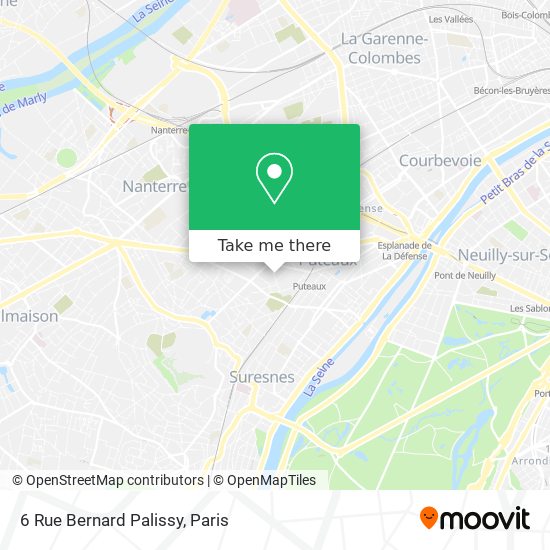 Mapa 6 Rue Bernard Palissy