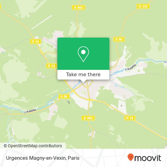 Mapa Urgences Magny-en-Vexin