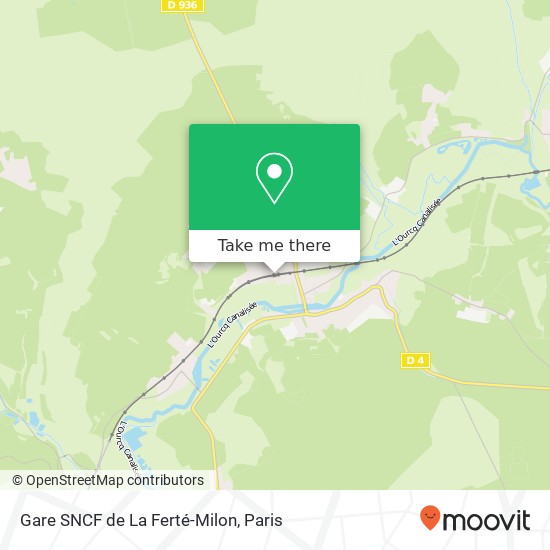 Mapa Gare SNCF de La Ferté-Milon