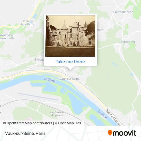 Mapa Vaux-sur-Seine