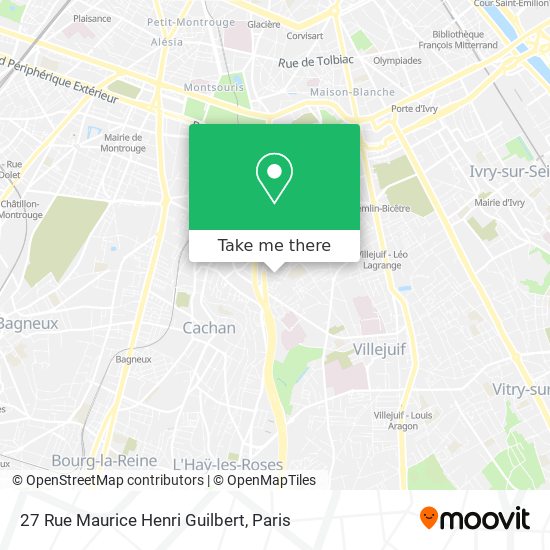 Mapa 27 Rue Maurice Henri Guilbert