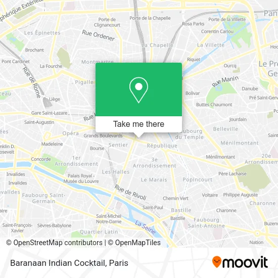 Baranaan Indian Cocktail map