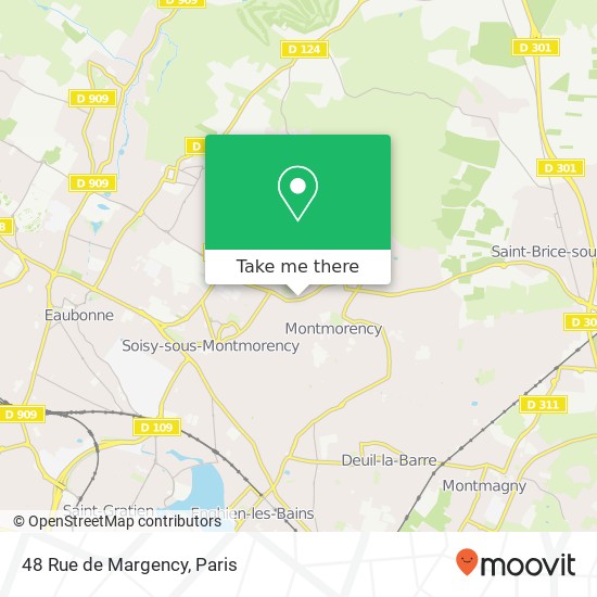 48 Rue de Margency map