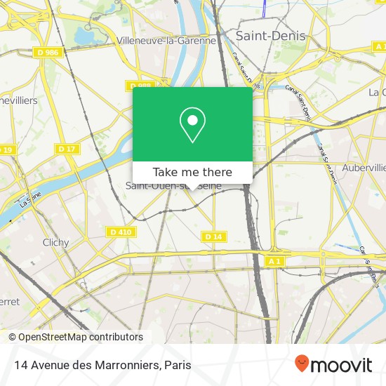 14 Avenue des Marronniers map