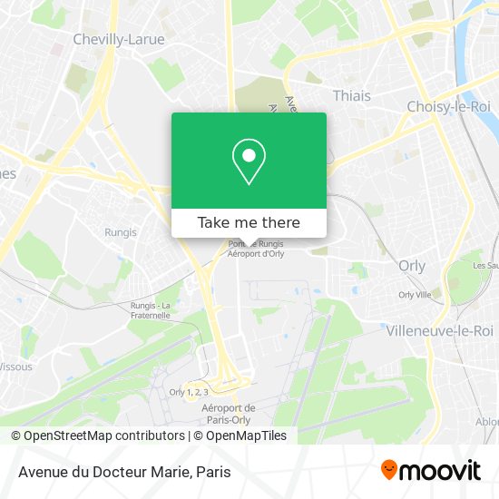 Mapa Avenue du Docteur Marie