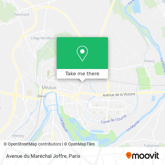 Mapa Avenue du Maréchal Joffre