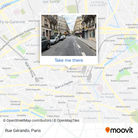 Rue Gérando map