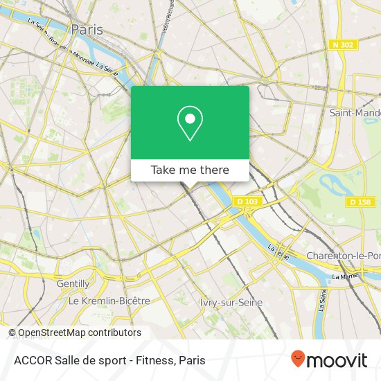 Mapa ACCOR Salle de sport - Fitness