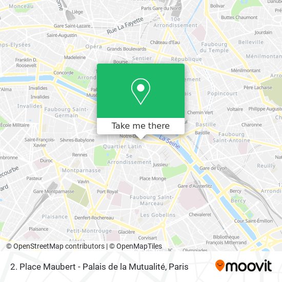 2. Place Maubert - Palais de la Mutualité map