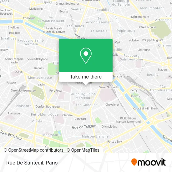 Rue De Santeuil map