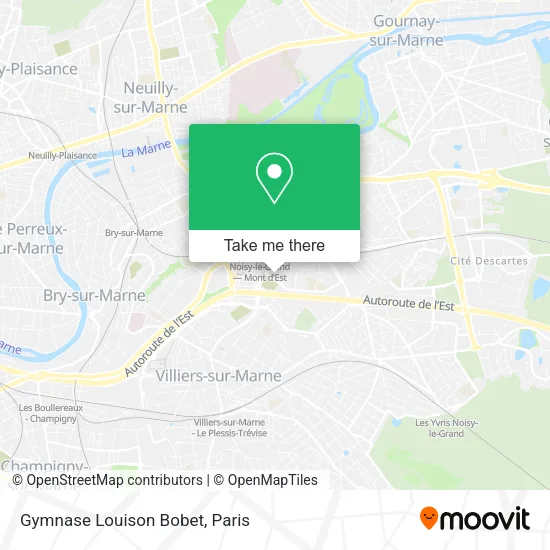 Gymnase Louison Bobet map
