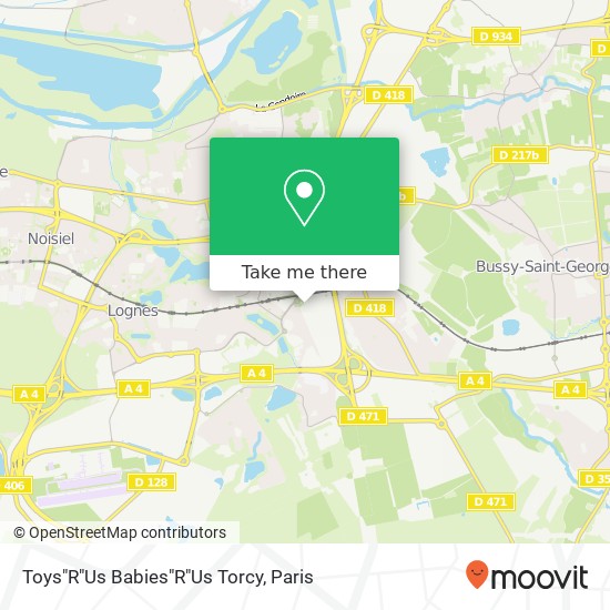 Toys"R"Us Babies"R"Us Torcy map