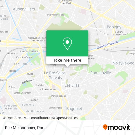 Mapa Rue Meissonnier
