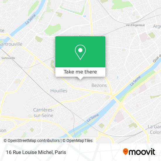 Mapa 16 Rue Louise Michel