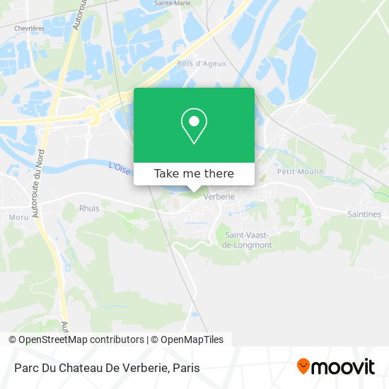 Parc Du Chateau De Verberie map