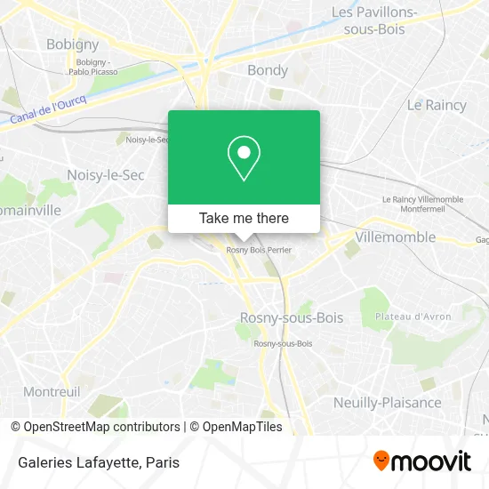 Galeries Lafayette map
