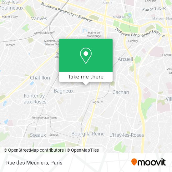 Mapa Rue des Meuniers