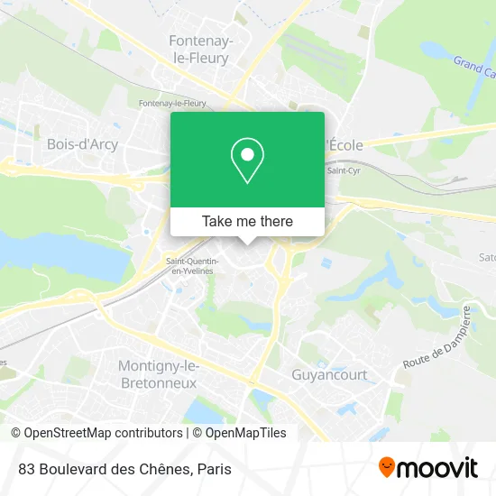 83 Boulevard des Chênes map