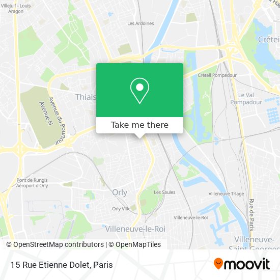 Mapa 15 Rue Etienne Dolet