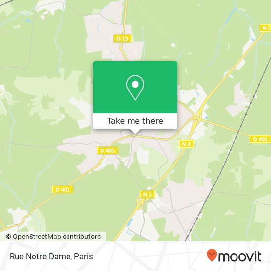 Mapa Rue Notre Dame