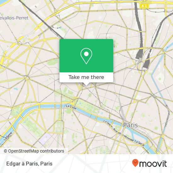 Mapa Edgar à Paris