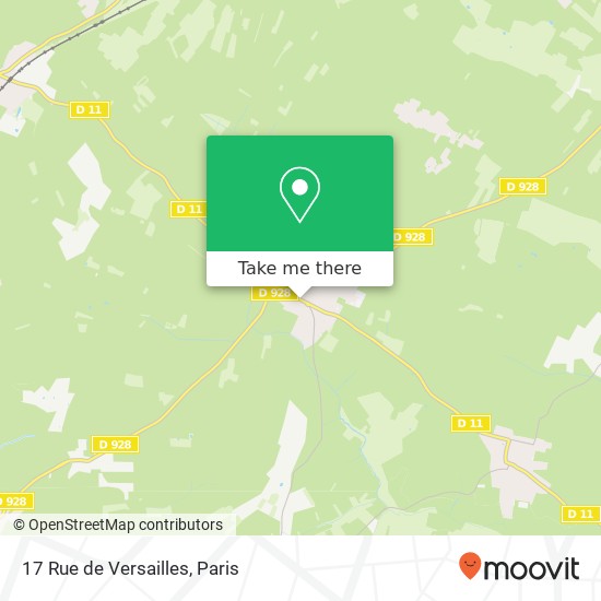 Mapa 17 Rue de Versailles