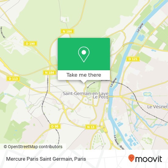 Mercure Paris Saint Germain map